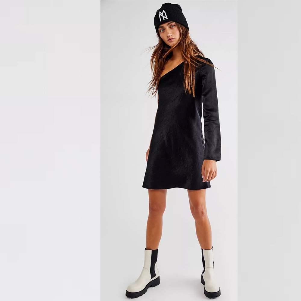 Free People Running Water One-Shoulder Dress